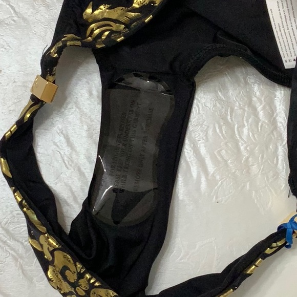 Lisa Blue Splash of Color top/TEMPLE DANCER bikini bottom - Black (#35) - Picture 8 of 16